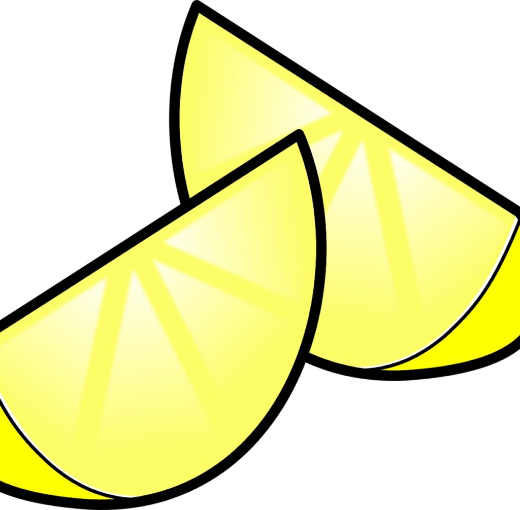 Limone tagliato in due