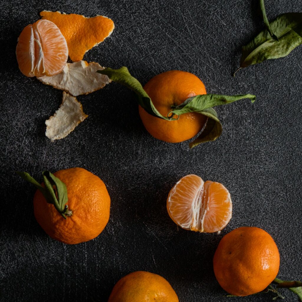 Tavolo di mandarini