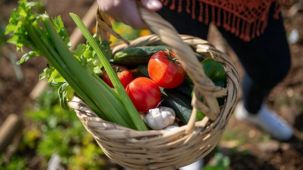 sedano insieme ad altre verdure