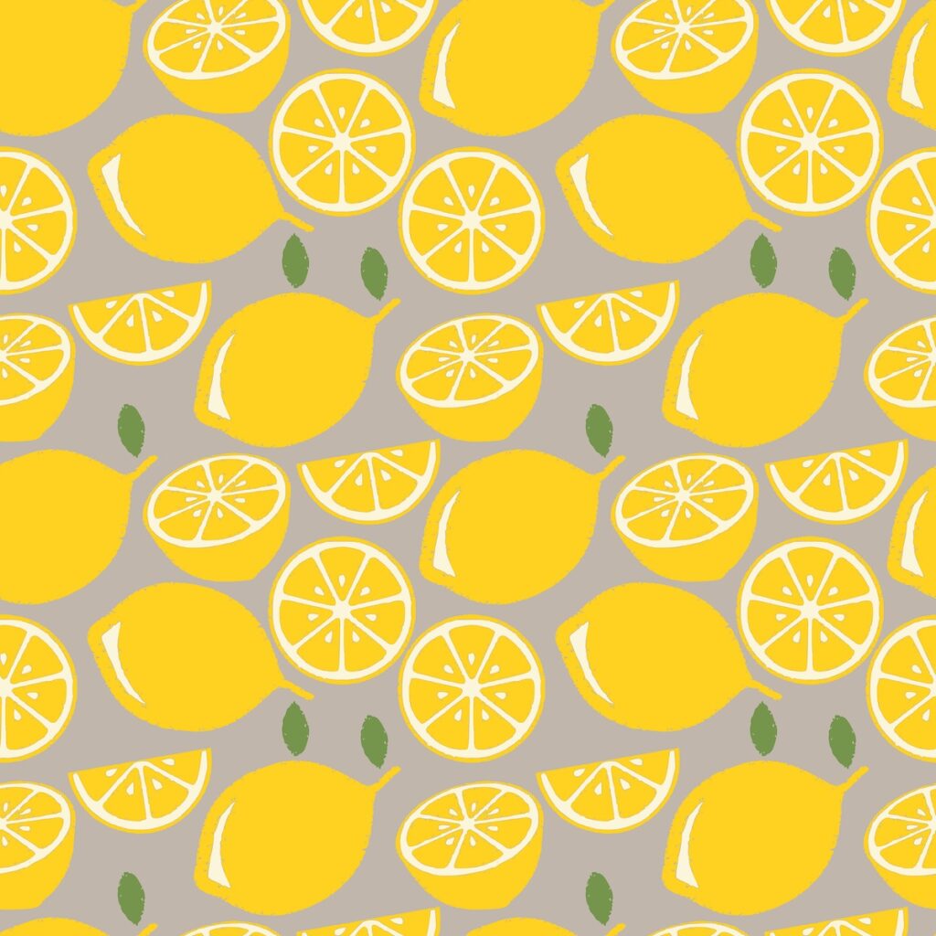 Carta da parati al limone