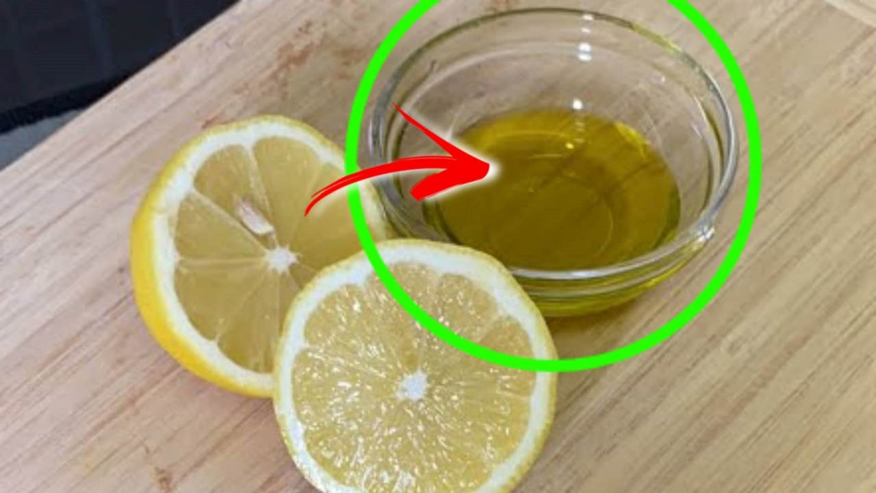 rimedio olio d'oliva e limone