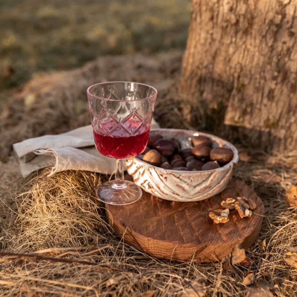 Castagne e vino