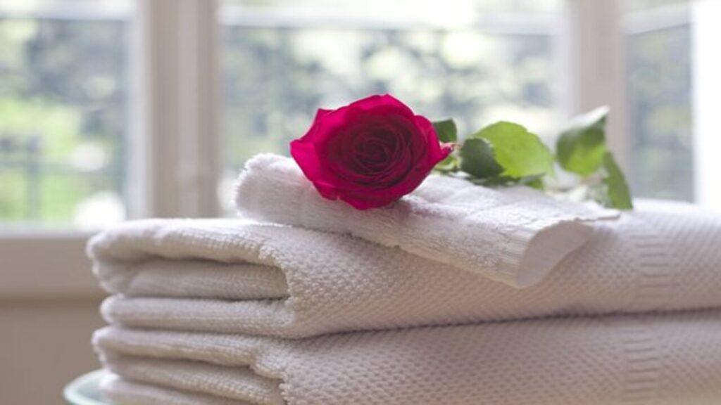 rosa asciugamani