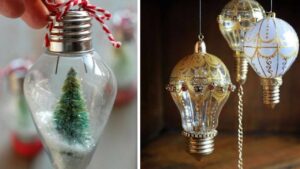 Idee per riciclare le vecchie lampadine e trasformarle in qualcosa di bellissimo per Natale