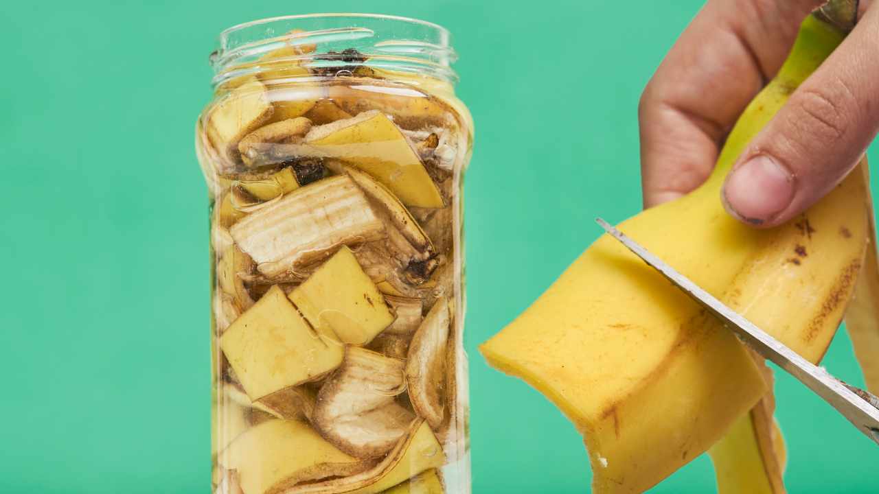 Frullare bucce di banana