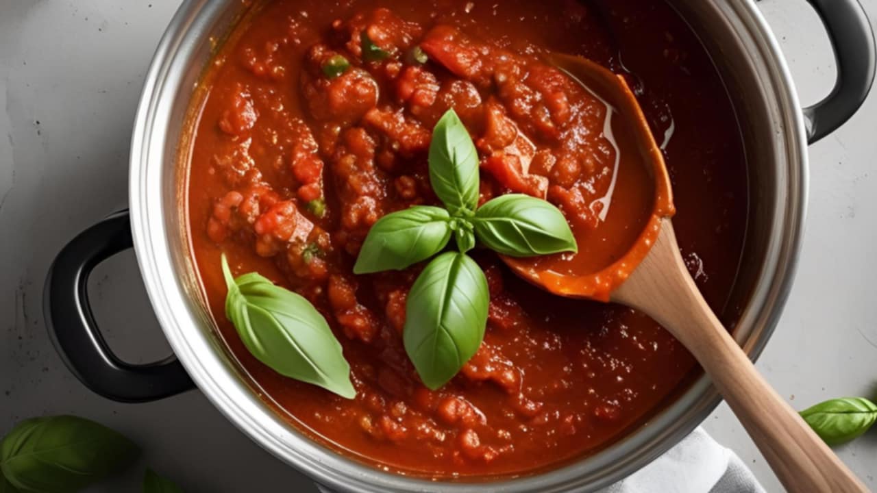 sugo con basilico